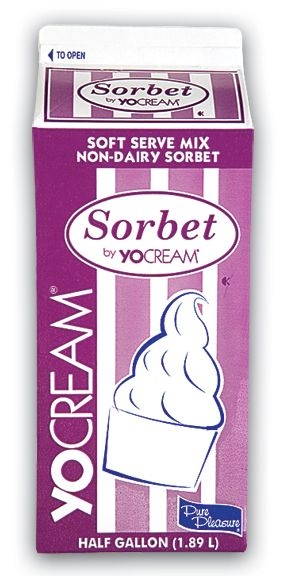 Yocream Sorbet Mix, Kiwi Strawberry Soft Serve, 64 Ounce -- 6 per case.