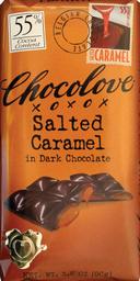 Chocolove Salted Caramel Dark Chocolate Bar, 3.2 Ounce -- 120 per case