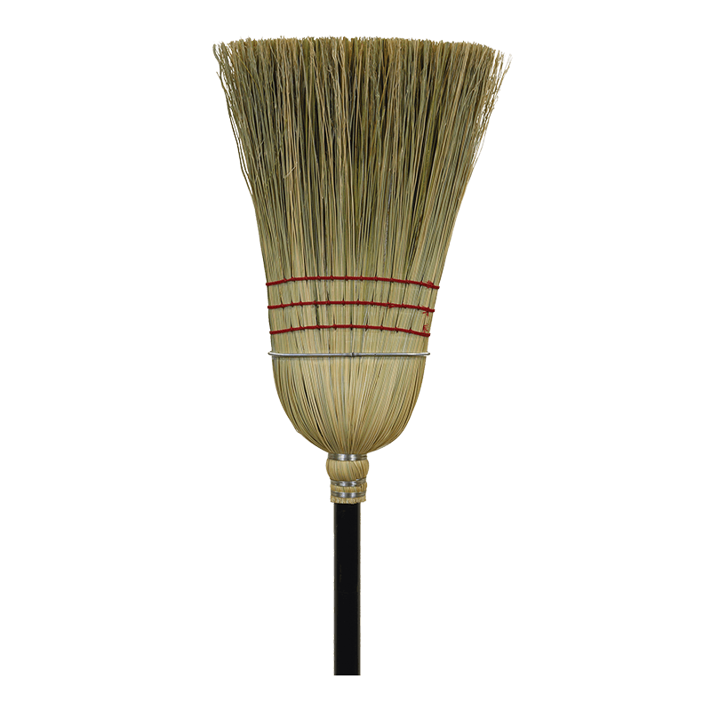 O-cedar Commercial Warehouse Corn Wood Handle Economy Broom, 6 Count