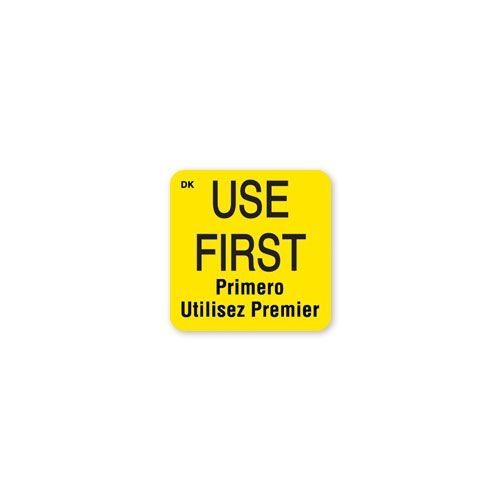 Daymark DuraMark Use First Food Label, 1 x 1 inch -- 12 rolls per case.