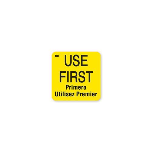 Daymark Duramark Use First Food Label, 1 X 1 Inch -- 12 Per Case