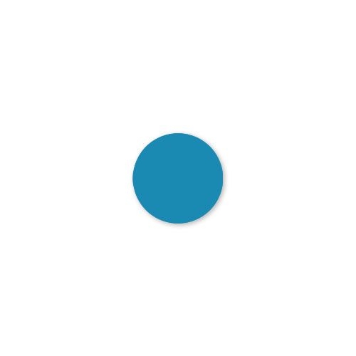 Daymark MoveMark Solid Blue Round Blank Label, 0.75 inch -- 12 rolls per case.