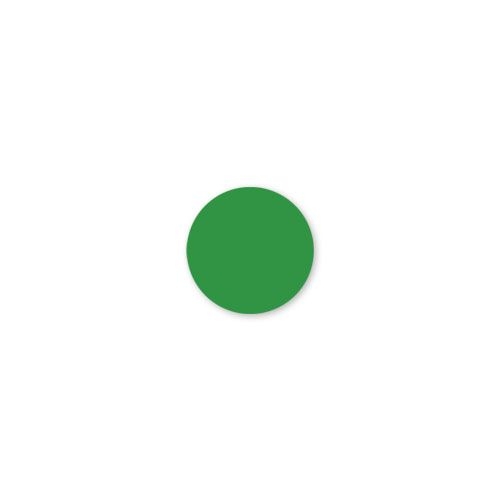 Daymark MoveMark Solid Green Round Blank Label, 0.75 inch -- 12 rolls per case.