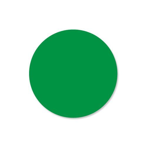 Daymark Duramark Solid Green Blank Deli Label, 1 Inch Circle, 1000 Per Roll -- 12 Per Case