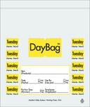 Daymark Day of the Week Portion Bag - Tuesday, 5.5 x 5.5 inch -- 4 rolls per case.