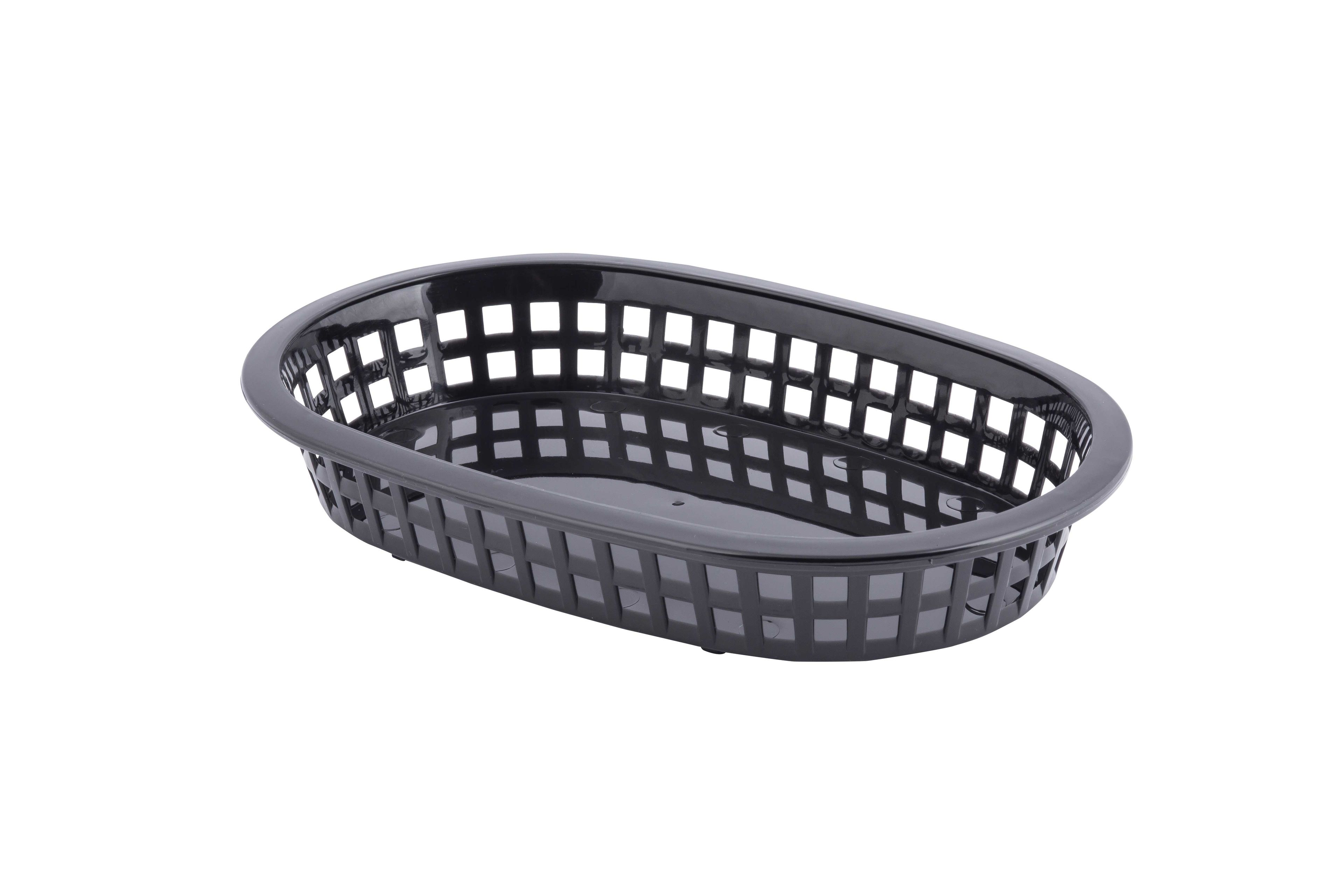 Tablecraft A La Carte Black Oval Platter Basket, 9 X 6 X 2 Inch -- 36 Per Case