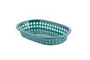 Tablecraft A La Carte Forest Green Oval Basket, 9.25 x 6 x 1.5 inch -- 36 per case