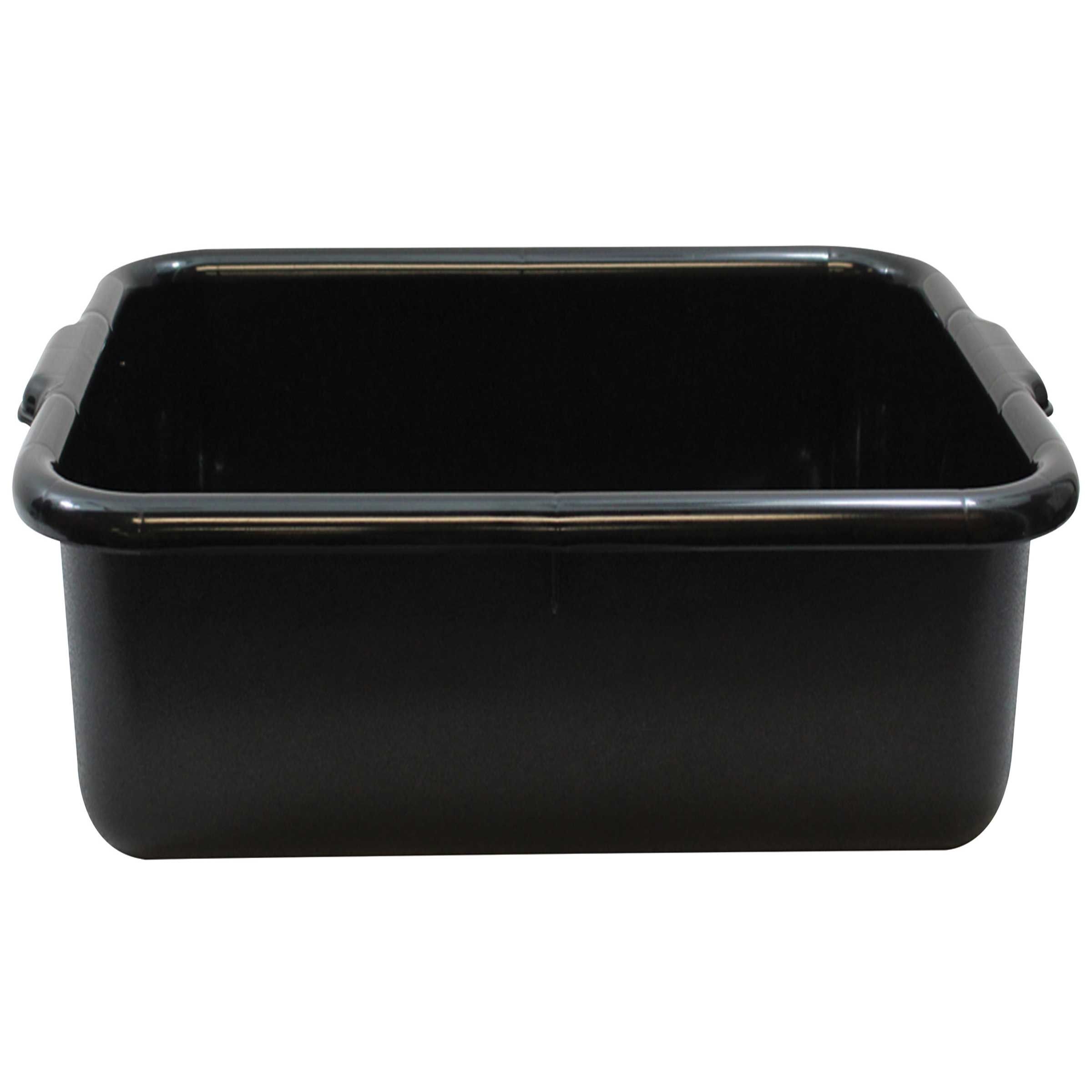 Tablecraft Co-polymer Polypropylene Black Recycled Tote Box, 21.5 X 15.75 X 5 Inch -- 12 Per Case