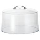 Tablecraft Clear Cake Dome with Metal Handle, 12 x 12 x 7.5 inch -- 6 per case