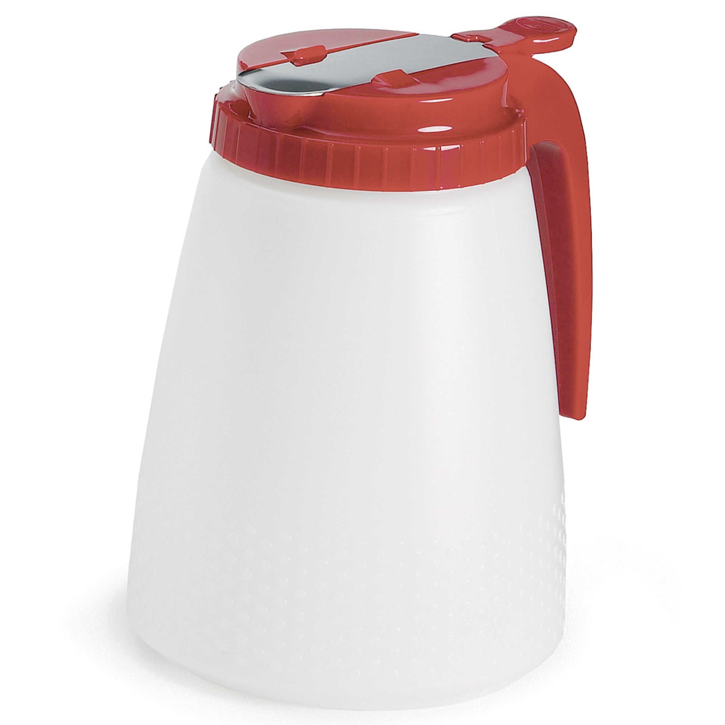 Tablecraft Polyethylene All Purpose Red Top Dispenser, 48 Ounce Capacity -- 6 Per Case