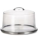 Tablecraft Stainless Steel Low Profile Cake Plate and Dome Cover Set, 13 x 13 x 8 inch