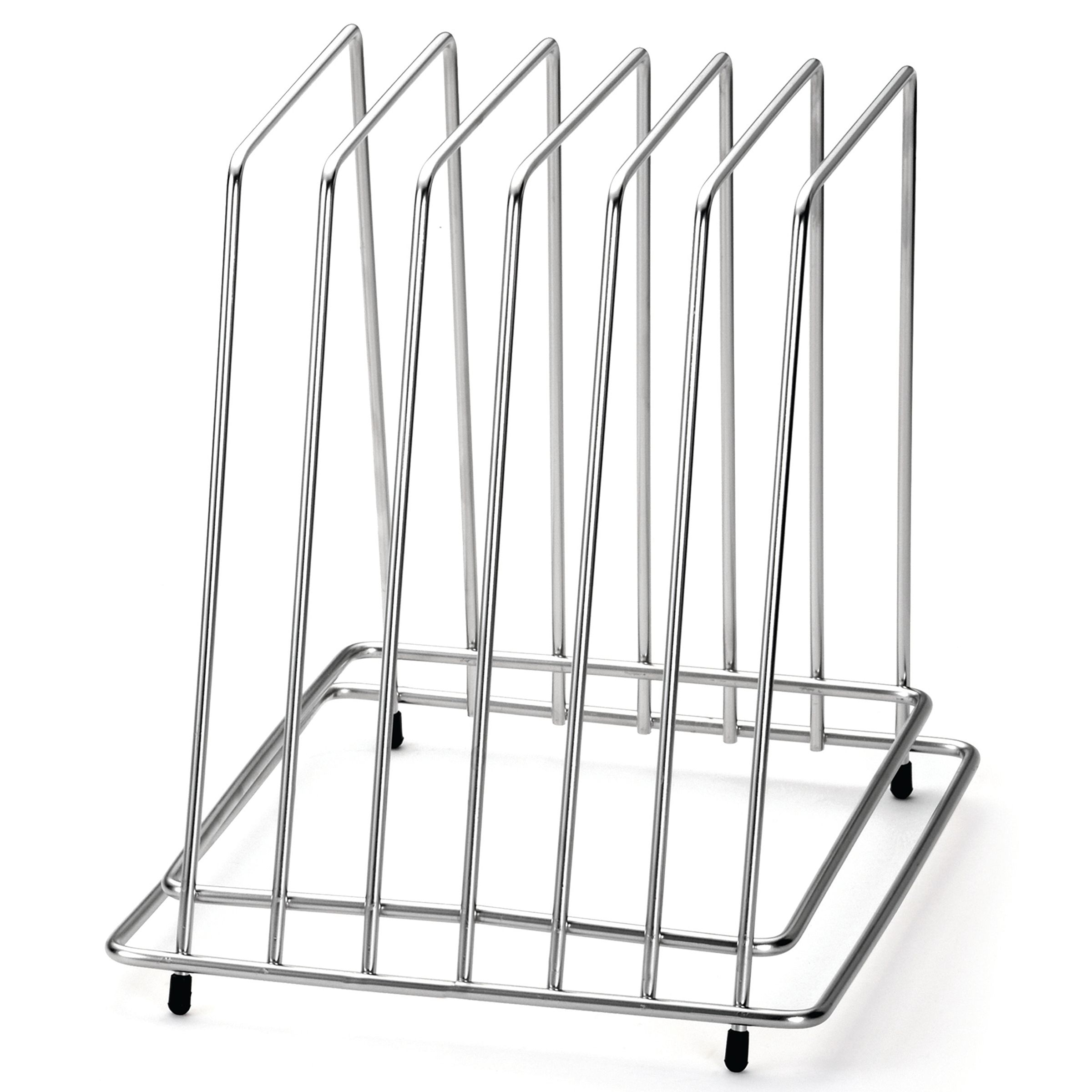Tablecraft Stainless Steel Cutting Board Rack, 12 X 9.25 X 10.625 Inch
