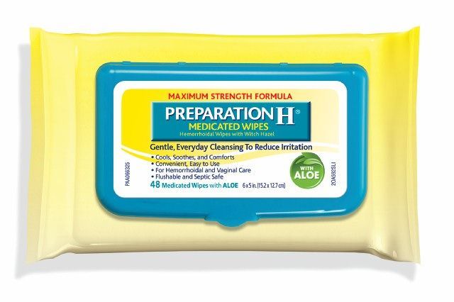 Preparation H Medicated Wipe, 3 Box Count -- 8 Per Case