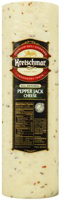 Kretchmar Pepperjack Cheese, 6 Pound -- 2 per case.