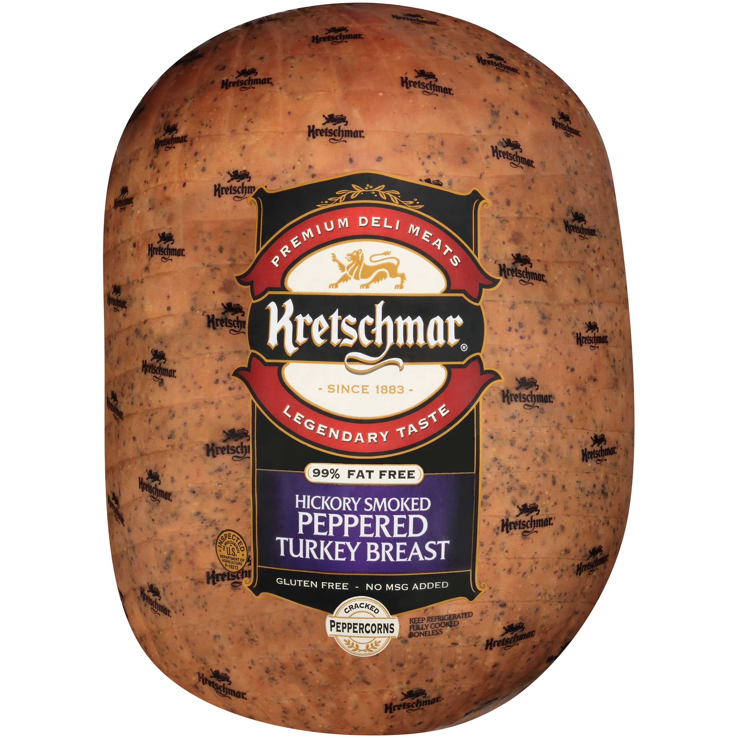 Kretschmar Peppered Turkey Breast, 9 Pound -- 2 per case.