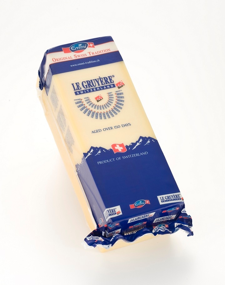 Emmi Le Gruyere King Cut Cheese, 5 Pound -- 2 per case.