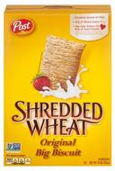 Post Shredded Wheat Original Big Biscuit Cereal, 15 Ounce -- 12 per case.