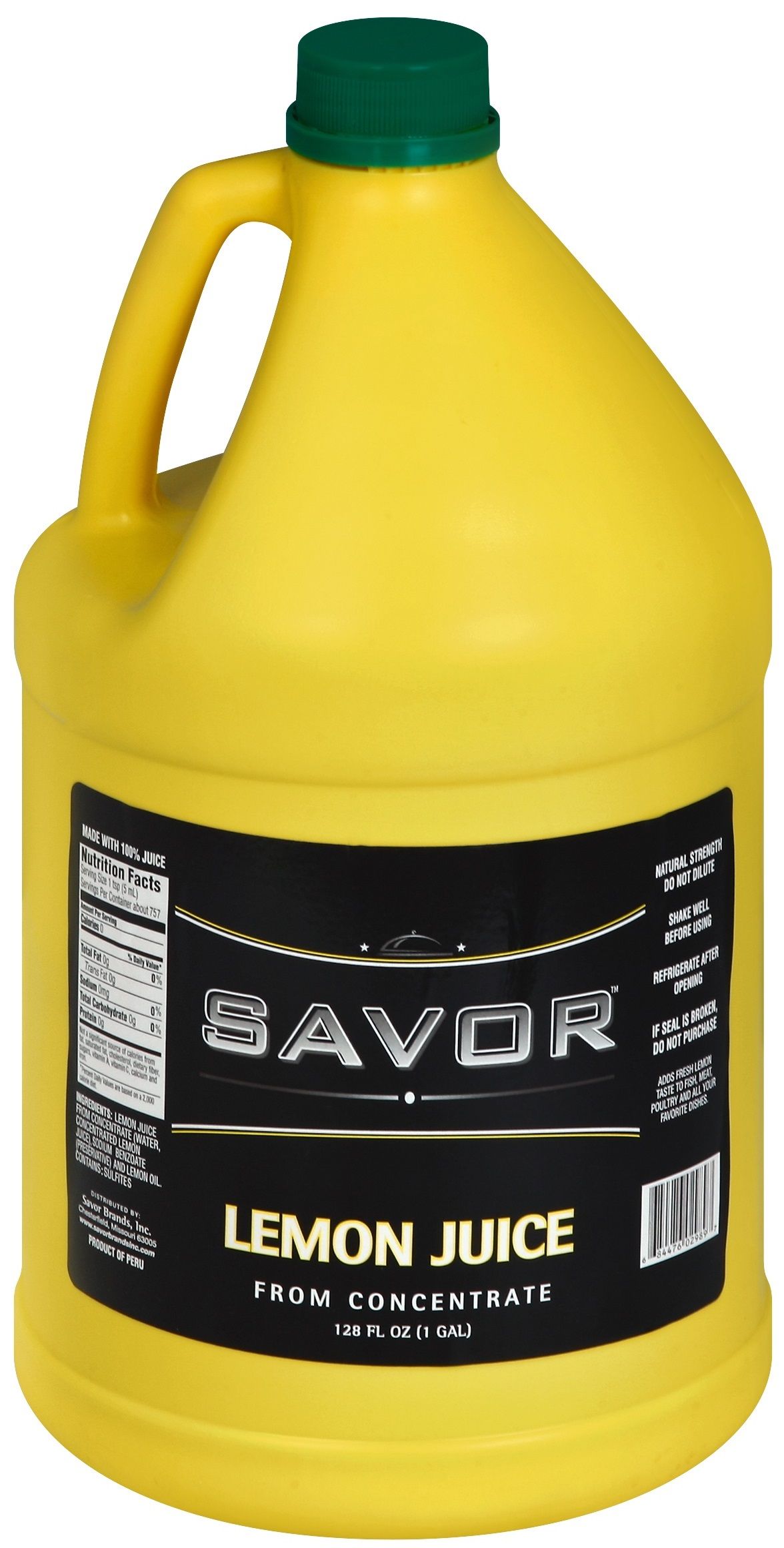 Savor Imports Lemon Juice, 1 Gallon -- 4 Per Case