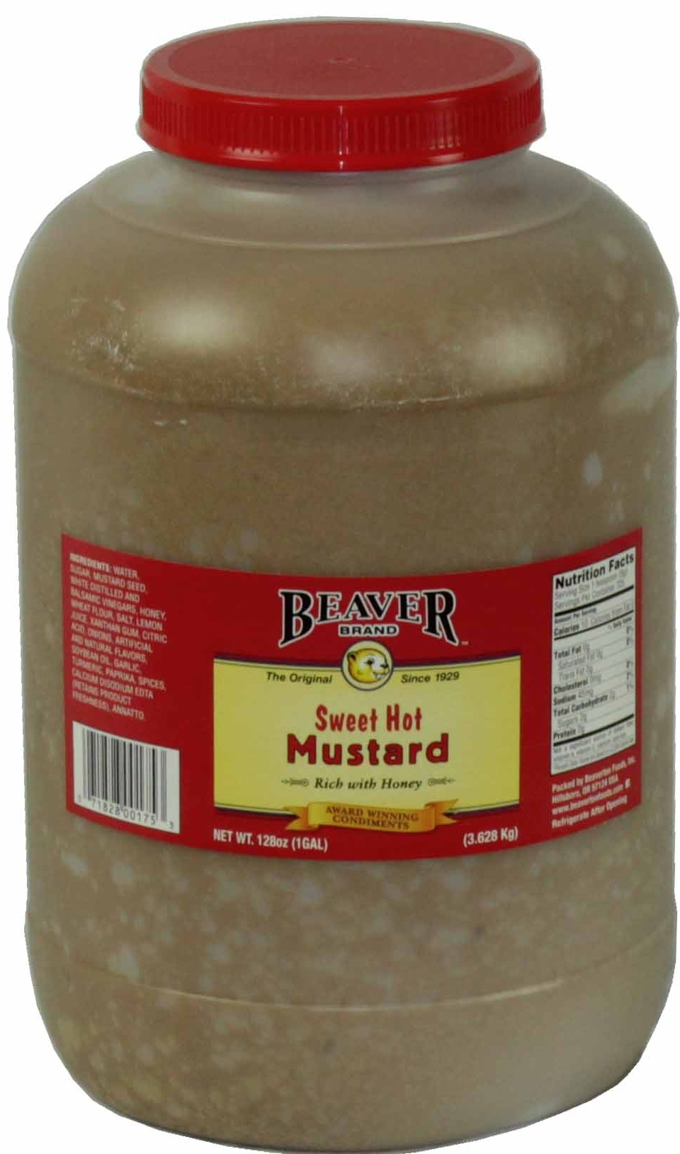Beaver Sweet Hot Mustard, 8 Pound -- 4 Per Case