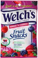 Welchs Berries and Cherries Fruit Snacks, 5 Ounce -- 12 per case.
