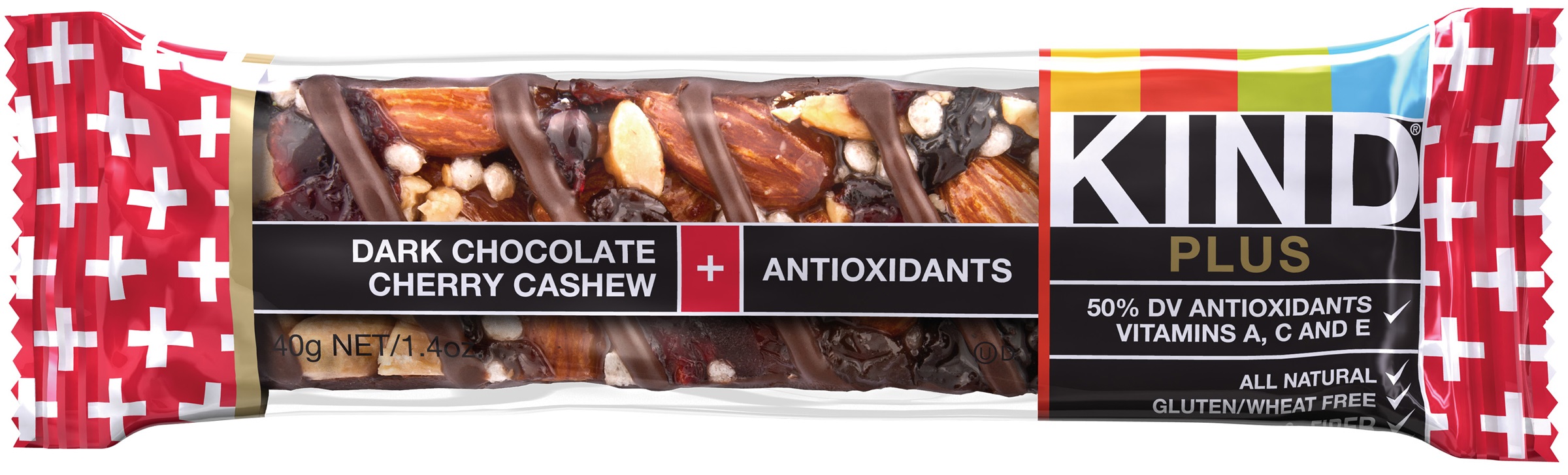 Kind Dark Chocolate Cherry Cashew Snack Bar, 1.4 Ounce -- 72 per case.
