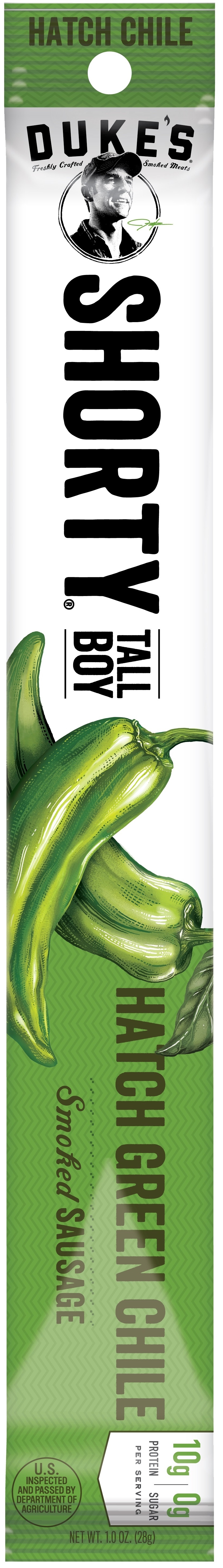 Duke's Hatch Green Chile Smoked Shorty Sausage, 1 Ounce -- 96 Per Case