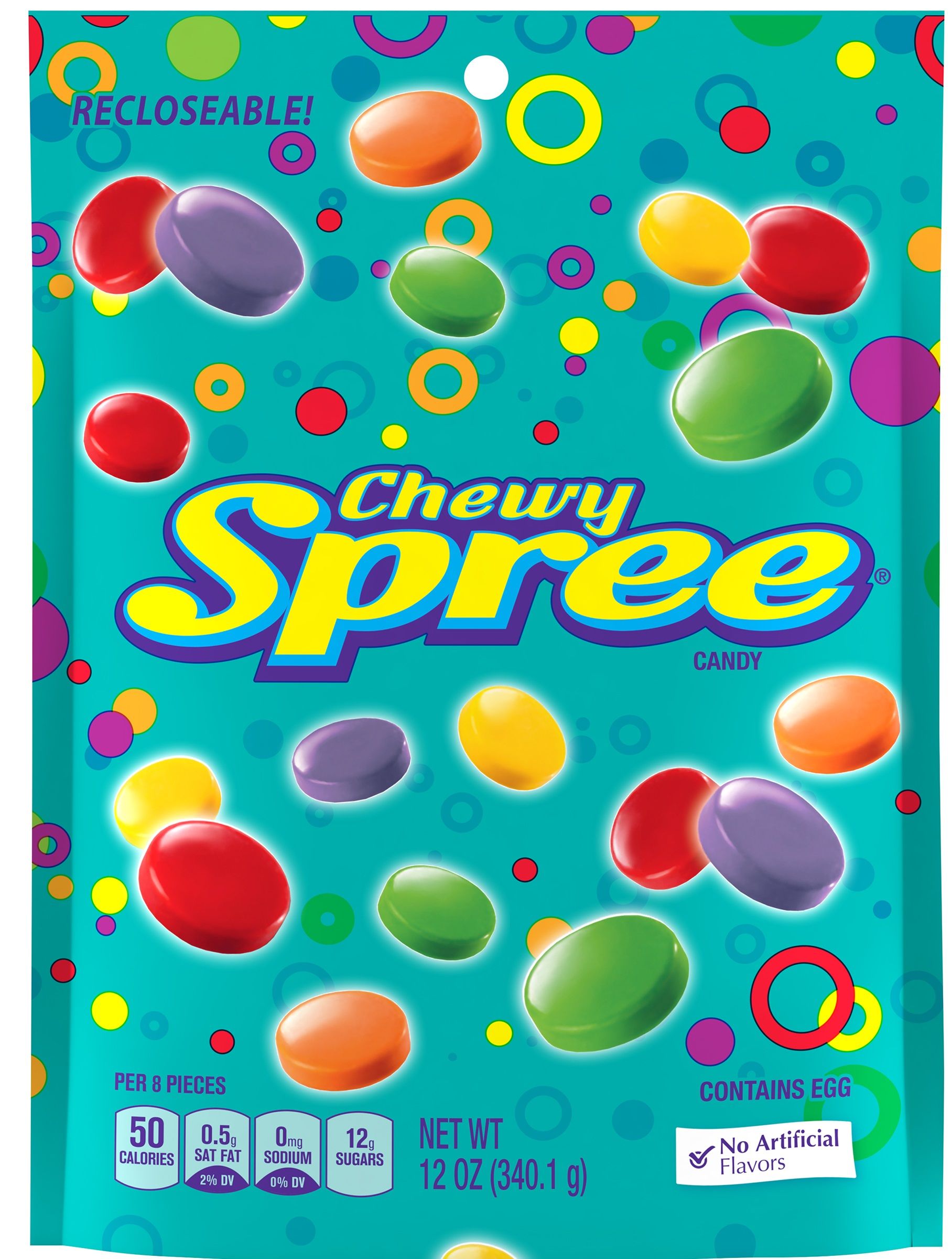 Spree Chewy Candies, 12 Ounce -- 8 Per Case