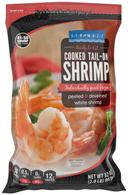 Seamazz 41/50 Peeled and Deveined Tail on Cooked White Shrimp, 2 Pound -- 5 per case.
