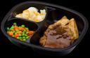 Golden Gourmet Salisbury Steak and Mashed Potatoes Mushroom Gravy Peas and Carrots Cauliflower Meal, 14.35 Ounce -- 20 per case.