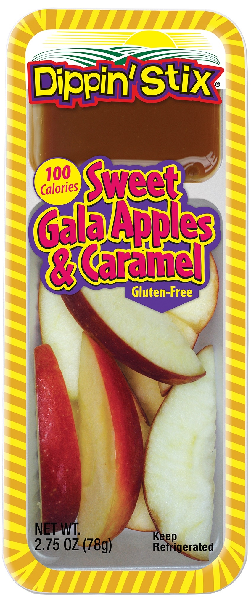 Dippin Stix Sweet Gala Apple and Caramel, 2.75 Ounce -- 36 per case.