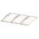 Cadco Third Size Clear Lids Accessory Pack, 12 7/8 x 2 1/2 x 7 inch.
