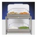 Cadco Stainless Steel Multi Level Buffet Server, 23.25 x 26 x 15.25 inch.