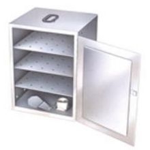 Lakeside Stainless Steel Solid Fuel Cannister 3 Shelf Food Carrier Box Only, 13.25 x 15 x 22 inch.