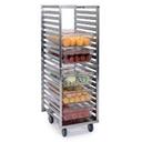 Lakeside Stainless Steel Polycarbonate Lexan Box and Steam Table Pan Rack, 20.75 x 26.25 x 62 1/8 inch.