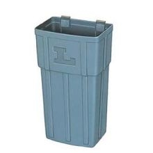 Lakeside Gray Waste Box Only, 9 1/4 x 13 1/2 x 24 inch.