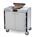 Lakeside Stainless Steel Creation Express Induction Double Stove Mobile Cooking Cart with Filter, 22 x 34 x 35 1/2 inch.