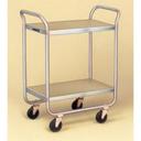 Lakeside Stainless Steel Medium Duty Traditional Series 2 Shelf Tubular Frame Assembled Utility Cart, 18 x 27 inch Shelf.