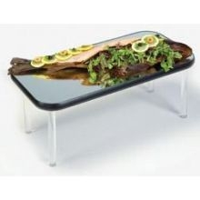 Lakeside Geneva Stacking Tired Rectangular Display Mirror Tray, 12 x 24 inch.