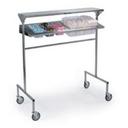 Lakeside Stainless Steel Basic Tray Starter Mobile Station, 25 1/2 x 52 1/2 x 58 inch.