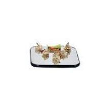 Lakeside Geneva Square Display Mirror Tray, 12 Inch Overall Size