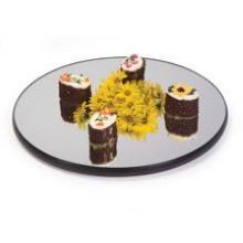 Lakeside Geneva Half Round Display Mirror Tray, 24 Inch Overall Size