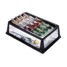 Lakeside Geneva Mirrored Side Insulated Beverage Display Bin, 13 3/4 X 24 X 6 3/4 Inch Overall Size