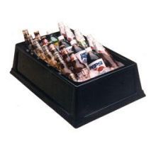 Lakeside Geneva Black Side Insulated Beverage Display Bin, 20 3/4 X 28 3/4 X 6 3/4 Inch Overall Size