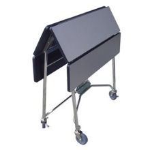 Lakeside Geneva Folding Style Rectangle Table Room Service Table, 36 x 36 x 30 inch Leaves Up Overall Size.