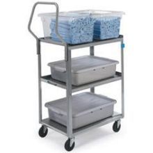 Lakeside Handler Series Standard Duty Stainless Steel Utility Cart With 3 Shelves, 16 1/4 X 27 1/2 X 44 1/8 Inch