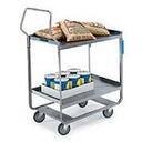 Lakeside Handler Series Heavy Duty Stainless Steel NSF Utility Cart with 3 Shelves, 22 3/8 x 38 5/8 x 49 1/8 inch.
