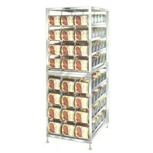 Lakeside Stainless Steel Stationary Can Storage and Dispensing Rack, 25 3/4 x 36 7/8 x 74 1/4 inch.