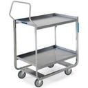 Lakeside Handler Series Stainless Steel Tough Transport NSF Utility Cart with 3 Shelves, 19 3/4 x 33 x 46 1/4 inch.