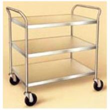 Lakeside Stainless Steel Medium Duty Traditional Series 3 Shelf Tubular Frame Kd Unassembled Utility Cart, 21 X 33 Inch Shelf