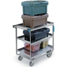 Lakeside Stainless Steel Heavy Duty NSF Traditional Utility Cart with 3 Shelves, 16 1/4 x 30 x 34 1/4 inch.